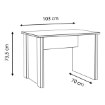 Forte Вінтажний лофт-стіл 100x70 см Clif, CLFB115-C546 - Home Club, зображення 4