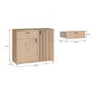 Forte Комода 100 см Verniq «Дикий дуб, натуральний», VRQK221R-D136 - Home Club, зображення 8