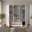 Forte Шкаф 220 см Pontypool, белый/дуб «Рива», PNTS941-Q214 - Home Club, изображение 2