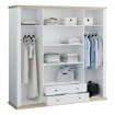 Forte Шкаф 220 см Pontypool, белый/дуб «Рива», PNTS941-Q214 - Home Club, изображение 3