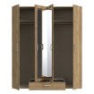 Forte Шафа з дзеркалом 180 см із шухлядою Econobox 2, дуб Mauvella, ECBS944-D108 - Home Club, зображення 3