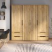 Forte Шкаф 210 см с ящиками Orkney, дуб Mauvella, OKYS841-D108 - Home Club, изображение 2