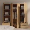 Forte Шкаф 210 см с ящиками Orkney, дуб Mauvella, OKYS841-D108 - Home Club, изображение 3