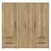 Forte Шкаф 210 см с ящиками Orkney, дуб Mauvella, OKYS841-D108 - Home Club, изображение 5