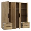 Forte Шкаф 210 см с ящиками Orkney, дуб Mauvella, OKYS841-D108 - Home Club, изображение 8