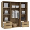 Forte Шкаф 210 см с ящиками Orkney, дуб Mauvella, OKYS841-D108 - Home Club, изображение 10