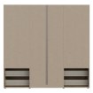 Forte Шкаф 210 см с ящиками Orkney, дуб Mauvella, OKYS841-D108 - Home Club, изображение 11