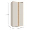 Forte Шафа 90 см Wexlin Пісочний/Дуб Mauvella, WEXS821-M820 - Home Club, зображення 8