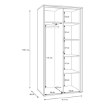 Forte Шафа 90 см Wexlin Пісочний/Дуб Mauvella, WEXS821-M820 - Home Club, зображення 9