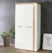 Forte Шкаф шириной 100 см с подсветкой Tuluza, белый/дуб Artisan, TUZS821B-C843 - Home Club