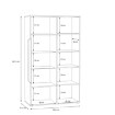 Forte Витрина 95 см Locarno, дуб «Нельсон»/серый, LCRV521R-N92 - Home Club, изображение 6