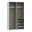 Forte Шкаф-купе 120 см Sophistispace, белый, SSQS62411-120 - Home Club, изображение 3