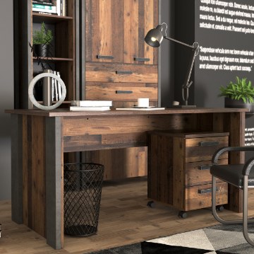 Forte Письменный стол в стиле винтаж-лофт 155x70 см Clif, CLFB116-C546 - Home Club