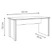 Forte Письмовий стіл у стилі вінтаж-лофт 155x70 см Clif, CLFB116-C546 - Home Club, зображення 4