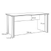Forte Письмовий стіл у стилі вінтаж-лофт 155x70 см Clif, CLFB116-C546 - Home Club, зображення 5