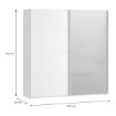 Forte Шкаф 200 см Sophistispace, белый, SSQS32414-120 - Home Club, изображение 7