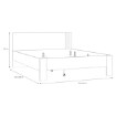 Forte Двоспальне ліжко 160x200 см Waikato, пісочний, WKTL1162-M902 - Home Club, зображення 6