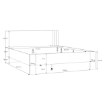 Forte Двоспальне ліжко 160x200 см Waikato, пісочний, WKTL1162-M902 - Home Club, зображення 7