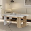Forte Столик 110 см Coffee Tables Білий/Дуб Artisan, CFTT5210-M256 - Home Club