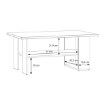 Forte Столик 110 см Coffee Tables Білий/Дуб Artisan, CFTT5210-M256 - Home Club, зображення 6