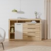 Forte Комод 160 см Bellevue, цвет «Песочный»/«Дуб Маувелла», BLQK351LT-M820 - Home Club