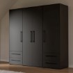 Forte Шкаф 205 см Jupiter, чёрный, MKSS841-Z13 - Home Club, изображение 2