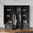 Forte Шкаф 205 см Jupiter, чёрный, MKSS841-Z13 - Home Club, изображение 3