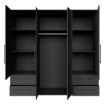 Forte Шкаф 205 см Jupiter, чёрный, MKSS841-Z13 - Home Club, изображение 5