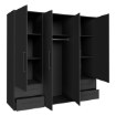 Forte Шкаф 205 см Jupiter, чёрный, MKSS841-Z13 - Home Club, изображение 7