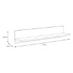Forte Настінна полиця 120 см Clif Old – Wood Vintage, CLFB01-H51 - Home Club, зображення 4