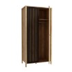 Forte Шафа з ламелями 100 см Jytana Дуб Mauvella/Чорний, JTNS821L-M635 - Home Club, зображення 3