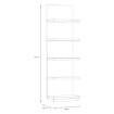 Forte Открытый стеллаж 60 см Lewisville Secret Grey/Дуб Валенсия, LWSB04-M830 - Home Club, изображение 4