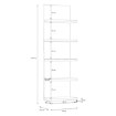 Forte Открытый стеллаж 60 см Lewisville Secret Grey/Дуб Валенсия, LWSB04-M830 - Home Club, изображение 5