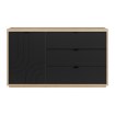 Forte Комод 150 см Auriquet «Дикий дуб натуральный» / «Чёрный», AUQK221L-Q362 - Home Club, изображение 2