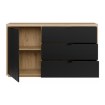 Forte Комод 150 см Auriquet «Дикий дуб натуральный» / «Чёрный», AUQK221L-Q362 - Home Club, изображение 3