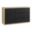 Forte Комод 150 см Auriquet «Дикий дуб натуральный» / «Чёрный», AUQK221L-Q362 - Home Club, изображение 4