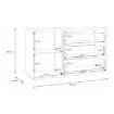Forte Комод 150 см Auriquet «Дикий дуб натуральный» / «Чёрный», AUQK221L-Q362 - Home Club, изображение 7