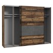 Forte Розсувна шафа 270 см Clif Old – Wood Vintage/Бетон, RCQS12411-C754 - Home Club, зображення 5