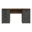 Forte Письмовий стіл 145x60 см з 4 шухлядами та шафкою, колір «Бетон/Old-Wood Vintage», MT926-C943 - Home Club, зображення 3