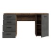 Forte Письмовий стіл 145x60 см з 4 шухлядами та шафкою, колір «Бетон/Old-Wood Vintage», MT926-C943 - Home Club, зображення 4