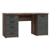 Forte Письмовий стіл 145x60 см з 4 шухлядами та шафкою, колір «Бетон/Old-Wood Vintage», MT926-C943 - Home Club, зображення 5