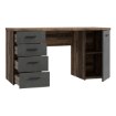 Forte Письмовий стіл 145x60 см з 4 шухлядами та шафкою, колір «Бетон/Old-Wood Vintage», MT926-C943 - Home Club, зображення 6