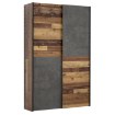Forte Шкаф с раздвижными дверцами 120 см Ozzula Old – Винтажный деревянный/бетон, OZLS722X7-C754 - Home Club, изображение 4
