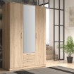 Forte Шафа з дзеркалом 120 см із шухлядами Niko, дуб «Сонома», NIKS82-D30F - Home Club