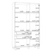 Forte Витрина 110 см Poole, серый/стекло светло-серого цвета Opti, ENJV721-M534 - Home Club, изображение 10