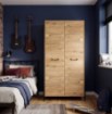 Forte Шафа 110 см Oriental Tree Дуб Bartex/Чорний, HUDS822-M524 - Home Club