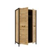 Forte Шафа 110 см Oriental Tree Дуб Bartex/Чорний, HUDS822-M524 - Home Club, зображення 4