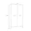 Forte Шафа 110 см Oriental Tree Дуб Bartex/Чорний, HUDS822-M524 - Home Club, зображення 5
