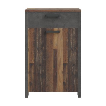 Forte Шкафчик для обуви 70 см с ящиком Clif Old – Wood Vintage/Бетон, CLFD213-C748 - Home Club