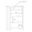 Forte Шафа для взуття 70 см із шухлядою Clif Old – Wood Vintage/Бетон, CLFD213-C748 - Home Club, зображення 7